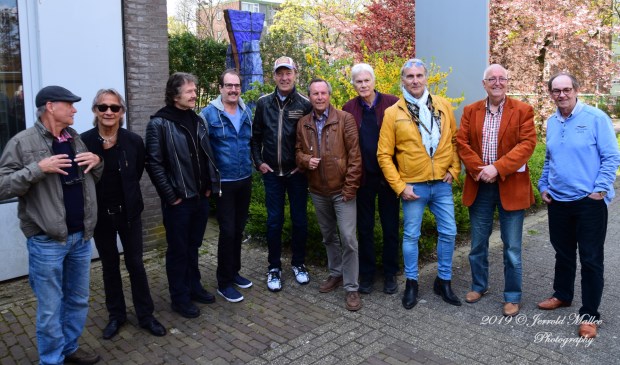 De mannen van Tee Set, After Tea samen met Martin Reitsma, Joop van Straaten en Henk Mol
