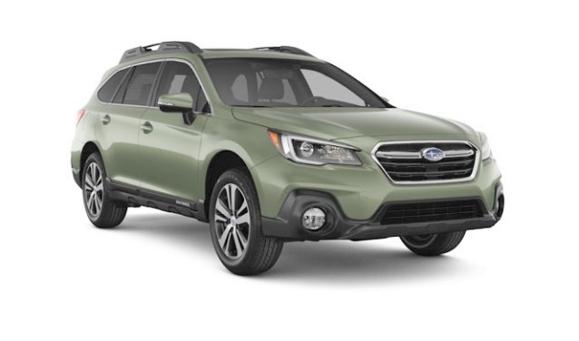 De Subaru Outback 2019 in Wilderness Green Metallic.