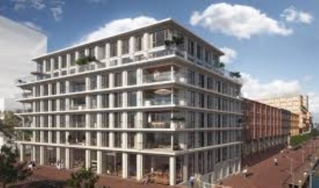 Een appartementencomplex deel uitmakend van Nieuw Delft.