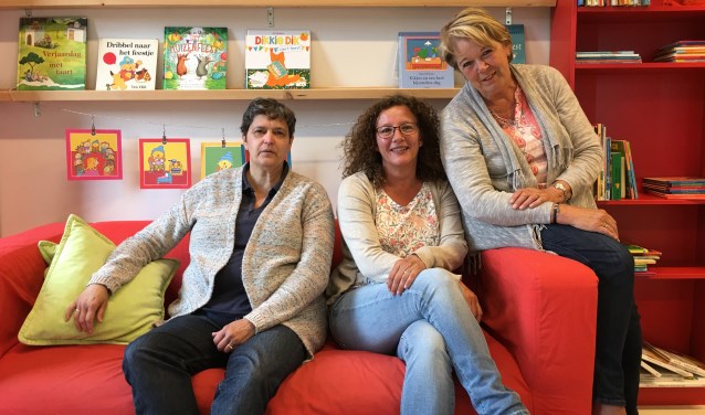 Juffen Heidi, Greetje en Mary zijn het vaste team bij Dribbel