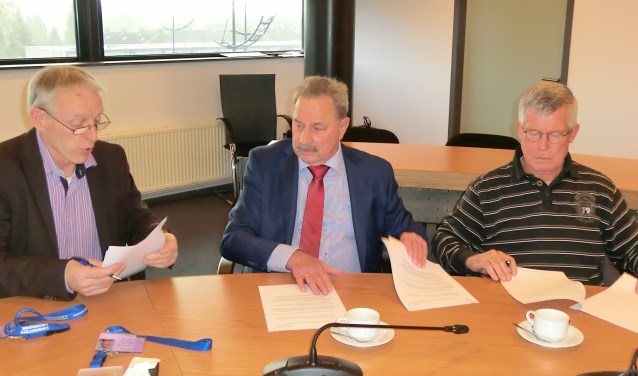 Michel Lepoutre, Ronnie van den Oever en Adri van Beem.