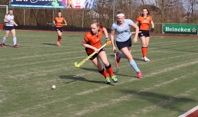 HCD MA1 afgelopen zaterdag in actie tegen Salland.