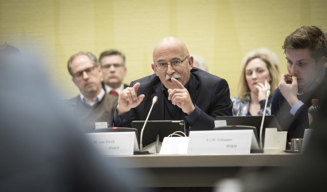 Eric van Ewijk van BN&M tijdens de raadsvergadering afgelopen week.