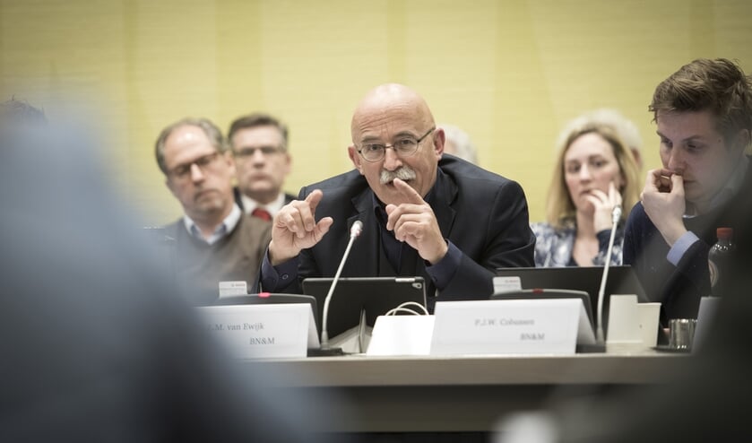 Eric van Ewijk van BN&M tijdens de raadsvergadering afgelopen week.