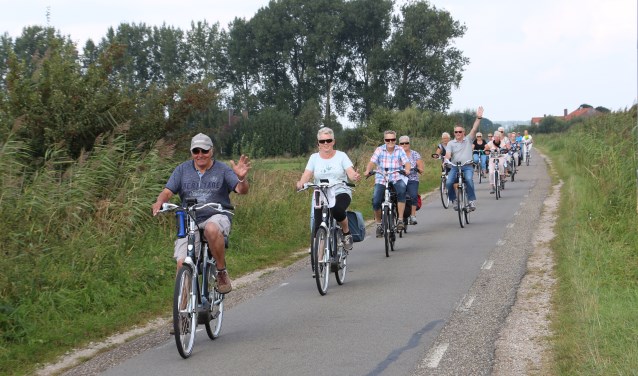 Fruitfietsen tijdens Dijkensport.nl.