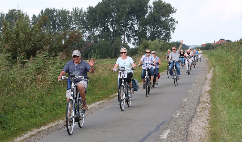 Fruitfietsen tijdens Dijkensport.nl.