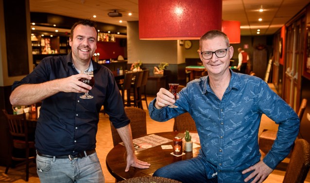 Niels Gijsbers (links) en Frank de Jong (rechts) in De Meent.