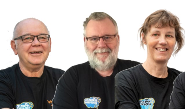 V.l.n.r.: Antoon Sloots, Frans Stravers, Margot Klaren (drie van de zeven bestuursleden) | Fotonummer: cdd977