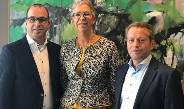 V.l.n.r. Rob Knoops, Marja Blankman en Hans de Kinderen
