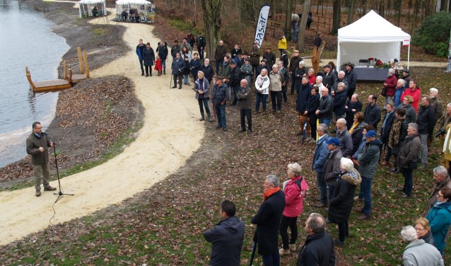 Veel belangstelling voor officiële opening van het vernieuwde domein De Bever door onder anderen Guy Joosten, foto: Laura Raats.