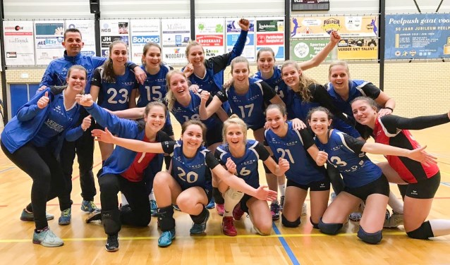 Ledûb dames 2 is koploper na een heerlijke wedstrijd met een super eindresultaat, foto: Jos Meusen