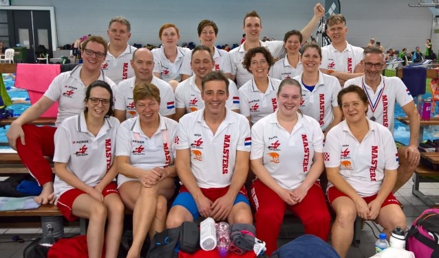 De wedstrijdploeg Masters ZPK Budel 2019, foto: Edward van Nijmweegen