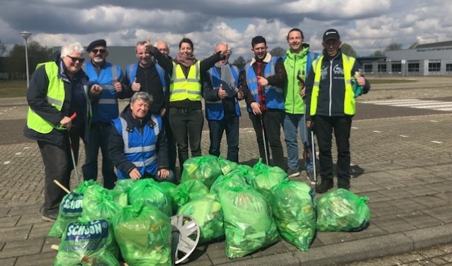 De zwerfvuilprikactie in Budel was weer een groot succes