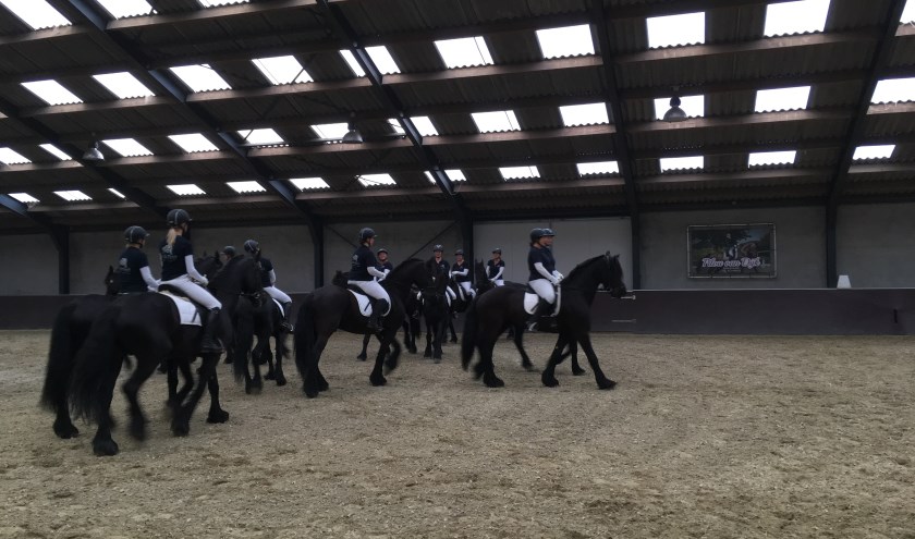 Friezencarrouselgroep Fryske Krêft bij Stal de Keunenhoek, foto: Laura Raats