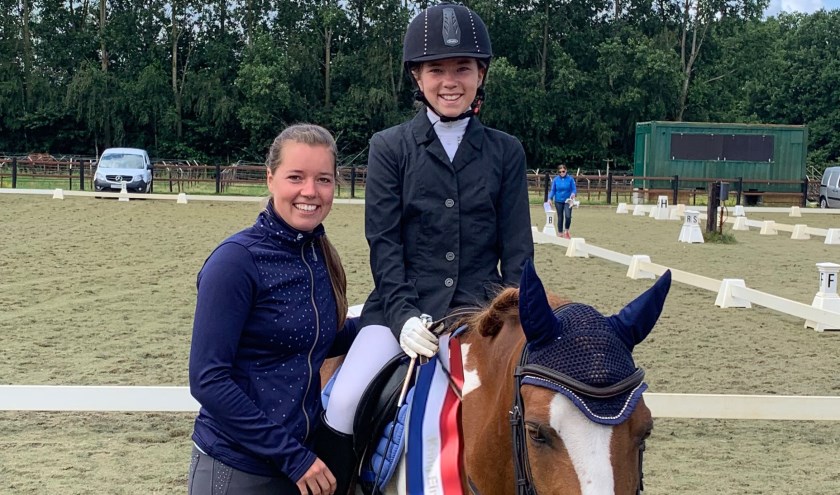Moenza Schepers, pony Gunner en Pilou van Dijk