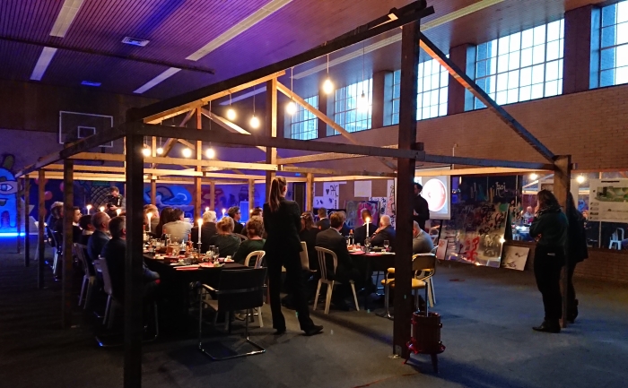 De schermhal op de Mauritskazerne die omgebouwd gaat worden tot Foodhal