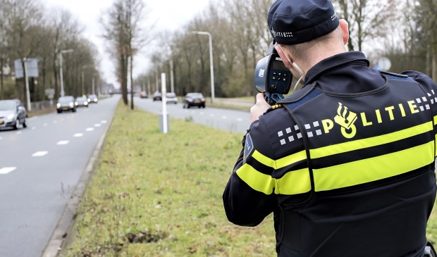 De lasercontrole op de Kastelenlaan