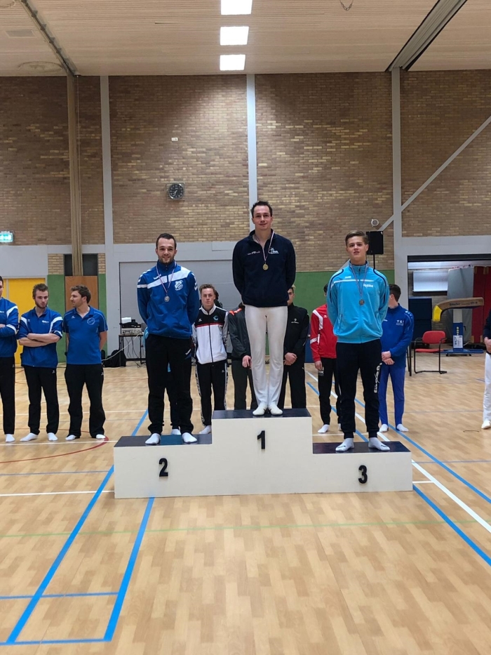 Mike Heimel kreeg het zilver omgehangen