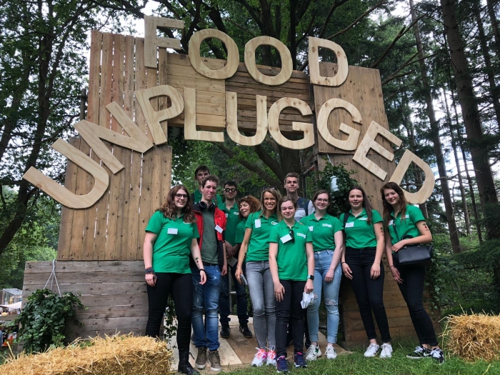 mbo Food studenten bij Food Unplugged