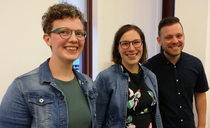 v.l.n.r. Heleen van der Sluijs, Marlies en Björn van Veelen