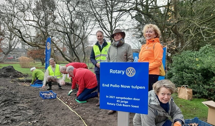 Rotary Baarn-Soest in Cantonspark in the fight against polio