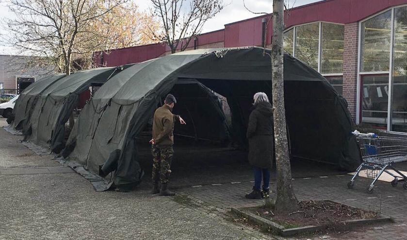 The army helps the food bank in Amersfoort