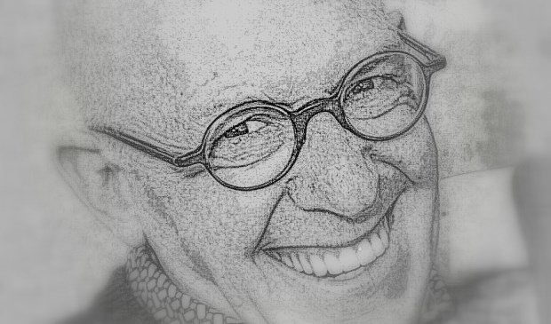 Dorpsdichter Piet Hardendood.