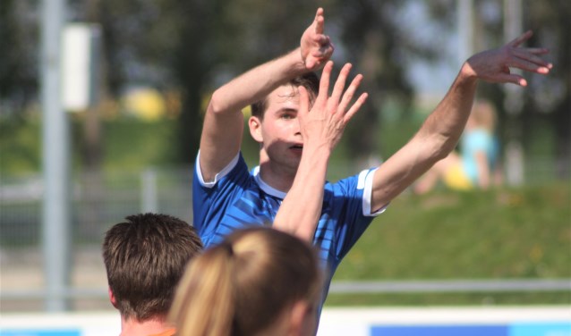 Koen Collée tijdens de laatste veldcompetitiewedstrijd tegen GKV.