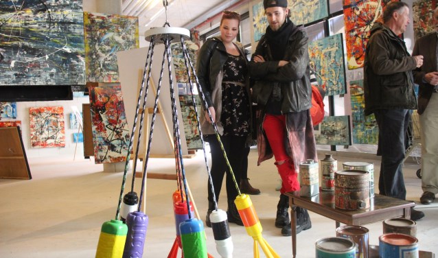 Oude industrie en moderne kunst zijn samengebracht. (foto en tekst: Erik van Leeuwen)
