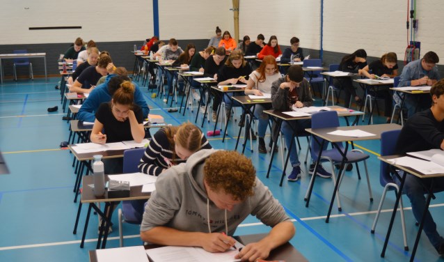 Sssst stilte. Hier wordt examen gedaan. (foto en tekst: Nicole Lamers)