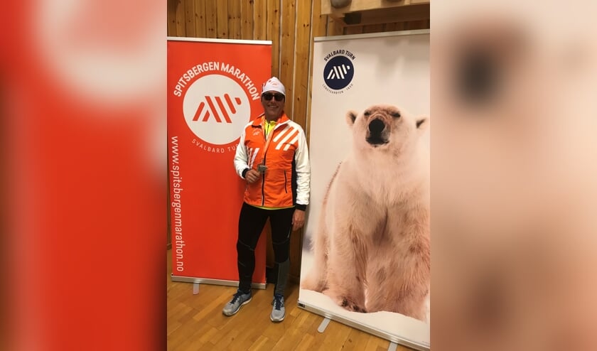 Hardlopen in Spitsbergen: "Zwaar maar fantastisch", vindt Cees van der Harst.