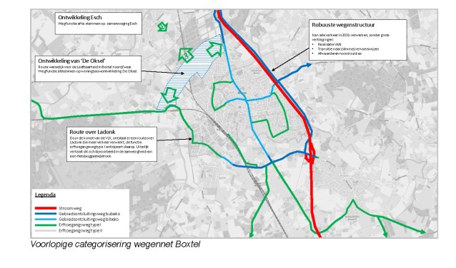 Niet de westelijke, maar de oostelijke parallelstructuur werd als het meest kansrijk bestempeld, zoals ook op deze kaart te zien is. | Fotonummer: d4d24d