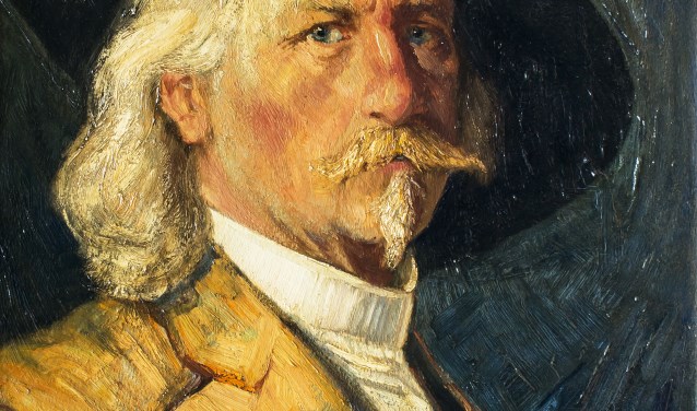 Schilderij met zelfportret Jan Kruijsen. (fotograaf Rini van Oirschot) | Fotonummer: 10ad21