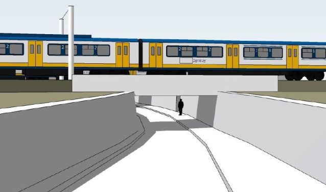 Het voorlopig ontwerp van de fietstunnel. | Fotonummer: c55962