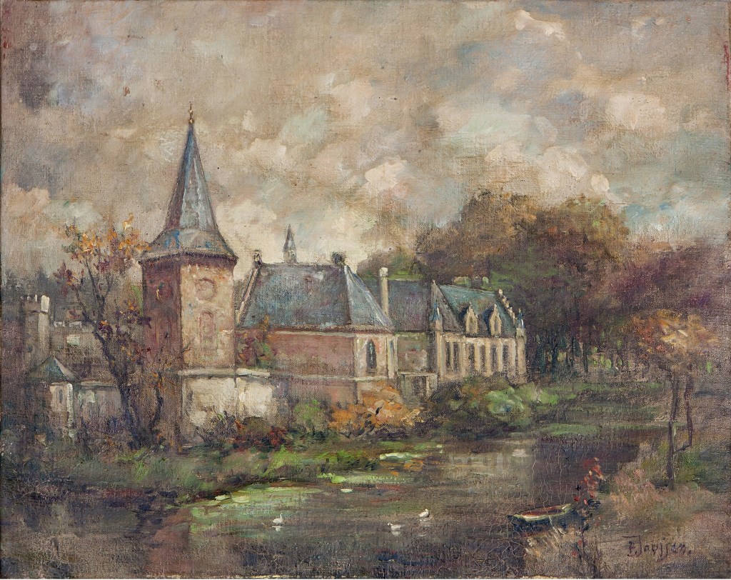 Het kasteel inspireerde ook de Boxtelse kunstschilder Pierre Janssen. | Fotonummer: a103d6