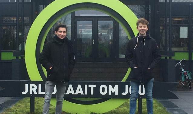 Initiators van de staking Teun Toemen (l.) en Gijs Lagerweij. | Fotonummer: 1f60b6