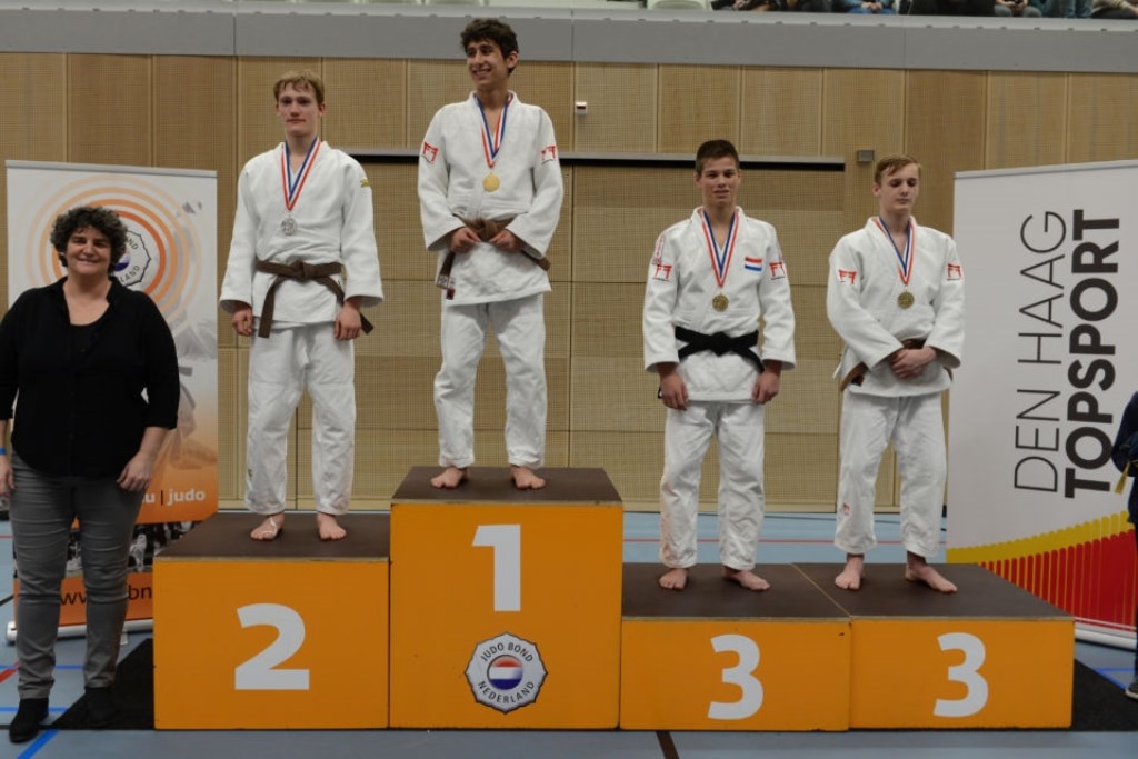 Jan Verhoeven 3e judoka op podium | Fotonummer: 63911b