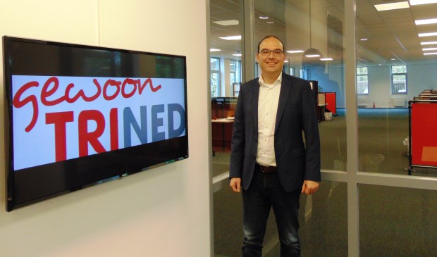 Paul van Wanrooij in zijn nieuwe kantoor. | Fotonummer: b2c9c0