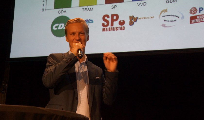 Thijs van Zutphen blijft als 'frontman' in de raad voor Lijst Blanco. | Fotonummer: 8f7ed3