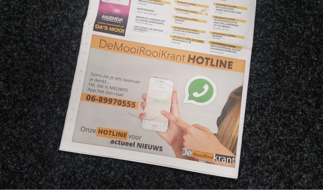 De oproep van deze week in de krant! | Fotonummer: a8abbd