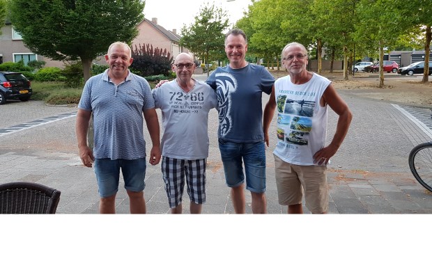 V.l.n.r.: Marco van Gorp, Evert Rokx, Wilbert van der Heijden en Piet Smits. | Fotonummer: e11647