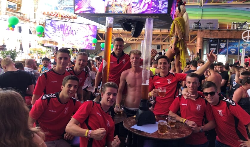 Rhode is ook op Mallorca een club om rekening mee te houden. Hier in het Megapark. | Fotonummer: 75a4bb