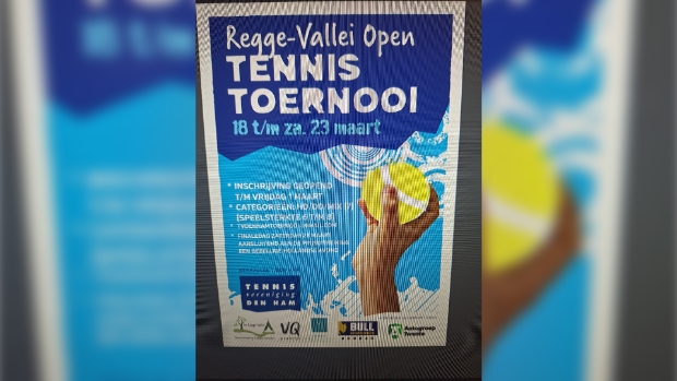 Poster van het Open Tennis Toernooi
