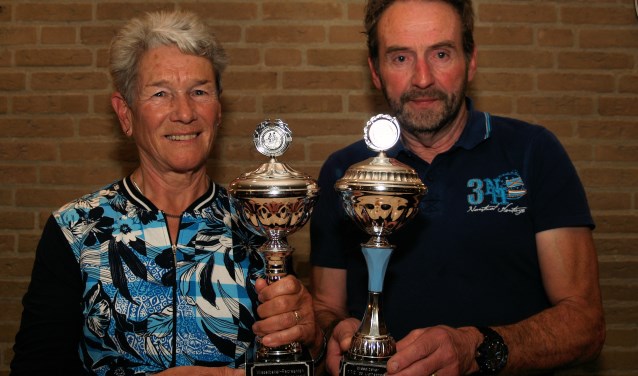 Riet van Schilt won bij de recreanten en Ad Timmermans was een klasse apart bij de trimmers van TTC de Liefhebbers.