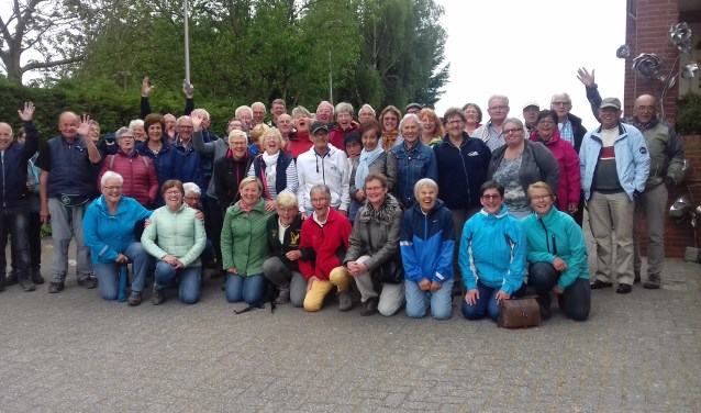 Meer dan 50 wandelaars deden mee aan de jubileumdag