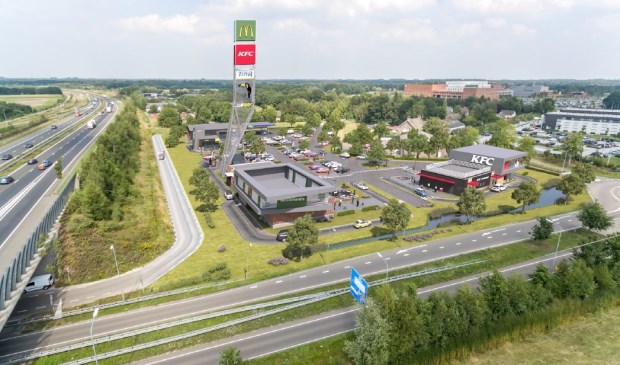 Zo zien de plannen voor het foodcourt eruit.