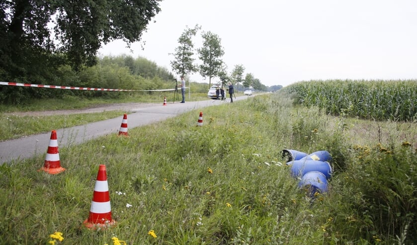 Drugsafval dat eerder in Zeeland werd gevonden. Of dit met het drugslab te maken heeft, is onduidelijk. Foto: AS Media.