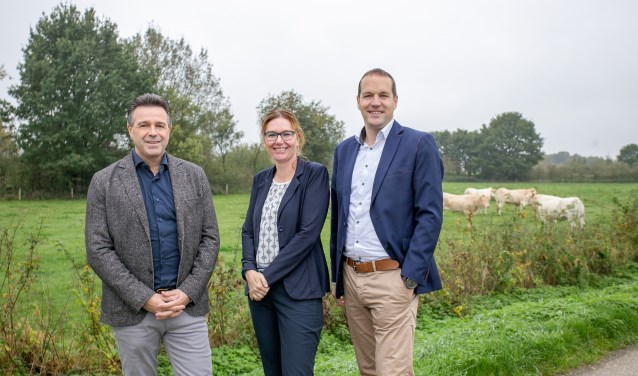 Twan Poels, Femke Vendel en Erwin Kersten (vlnr) van Twan Poels Makelaardij.