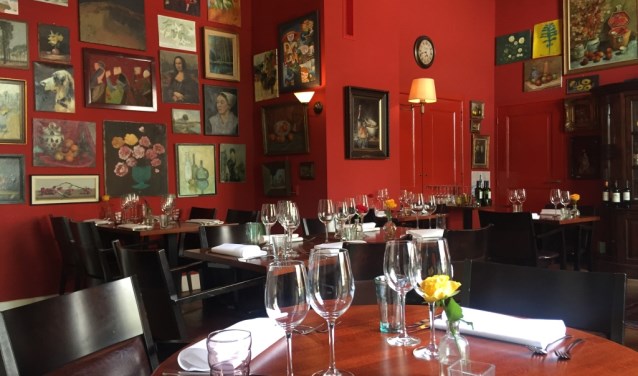 Het interieur van restaurant De Heerlijkheid bij De Weijer in Boxmeer. 