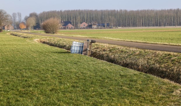 Het vat in Macharen. (Foto: Maickel Keijzers / Hendriks multimedia)